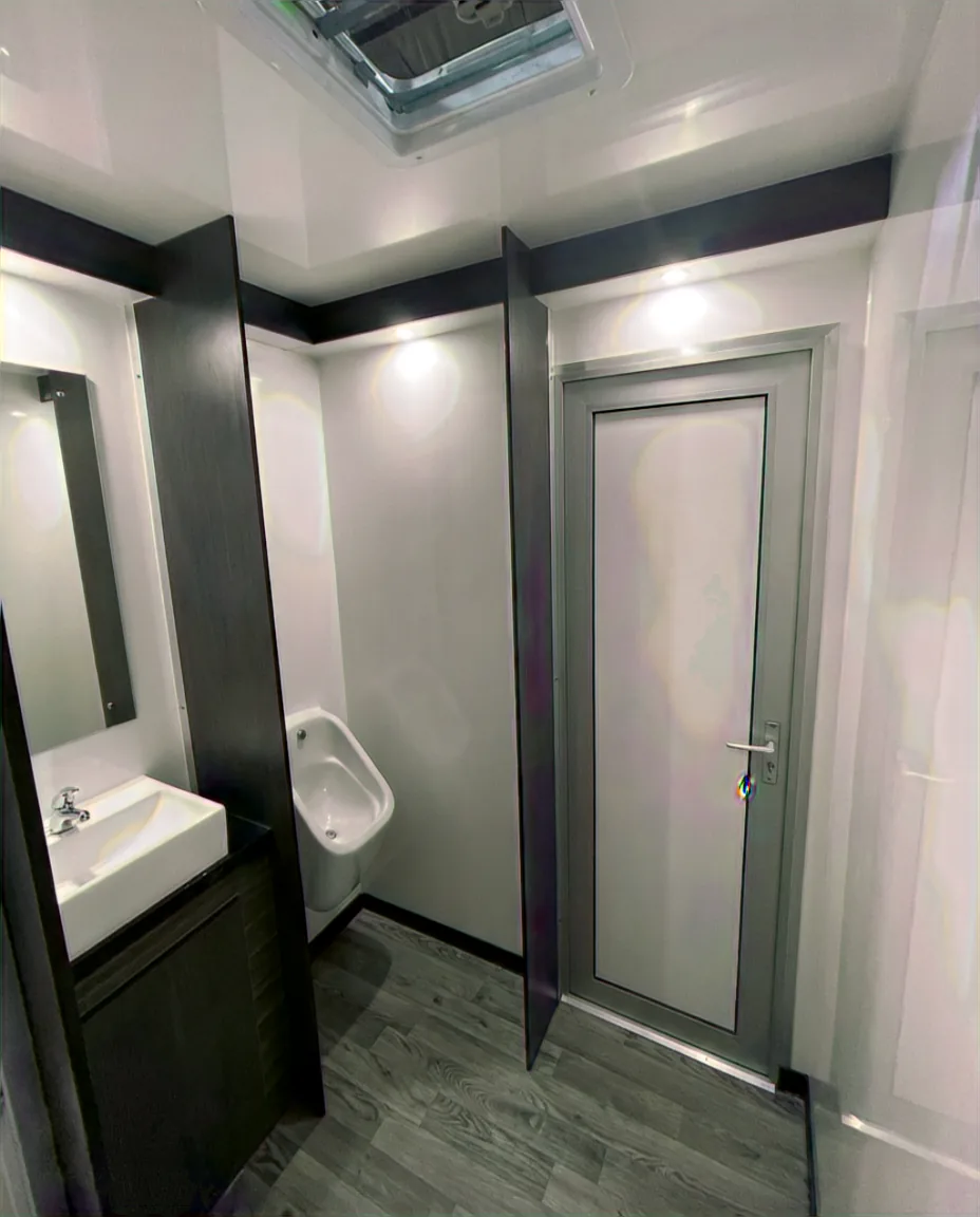 PremierPlus luxury toilet trailer interior for corporate hire
