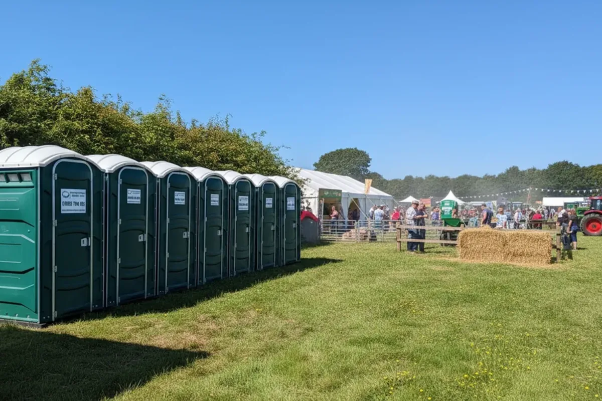 Event toilet hire at a Surrey outdoor event