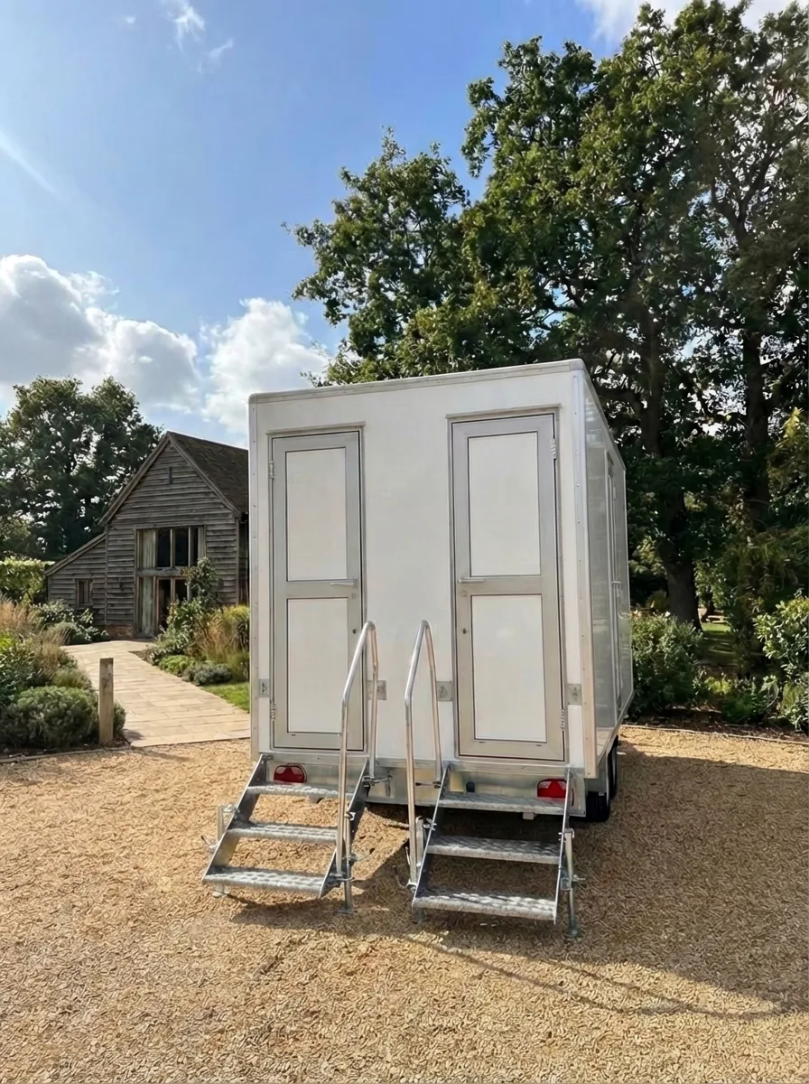 PremierPlus toilet trailer on set for film production