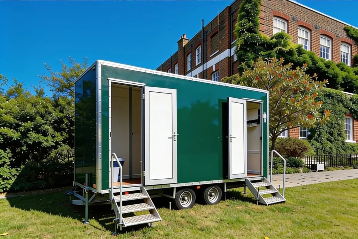Luxury toilet trailer for a Surrey wedding or event